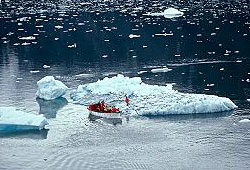 60-25-N   Testing survival suits, Alaska. &copy; ADAMS / HANSEN PHOTOGRAPHY