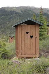 60A 999 Outhouse, Camp Denali, Denali National Park. © ADAMS / HANSEN PHOTOGRAPHY