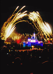 Fireworks display at Hong Kong Disney. © ADAMS / HANSEN STOCK PHOTOS