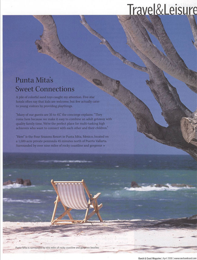 Elizabeth Hansen Writing Clip: Punta Mita's Sweet Connections