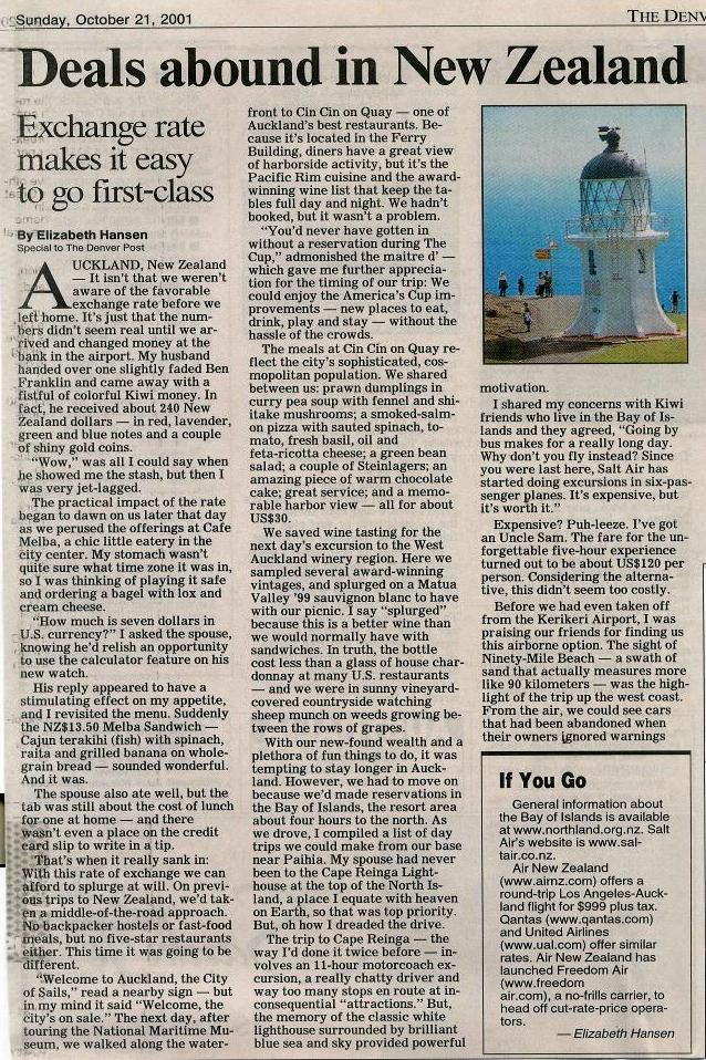 Elizabeth Hansen - Clips - Deals Abound in New Zealand page 1