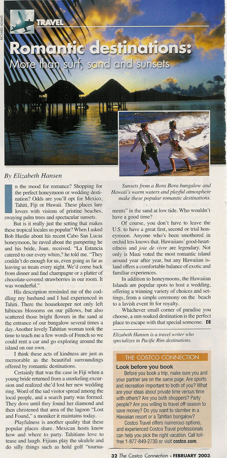 Elizabeth Hansen - Clips - Romantic Destinations 