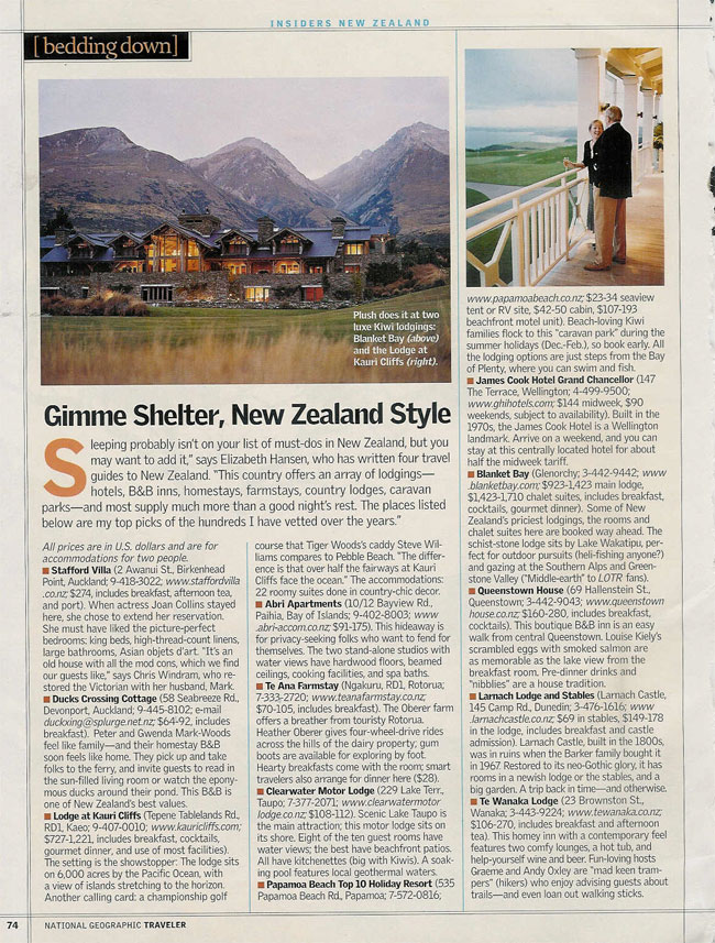 Elizabeth Hansen - Gimme Shelter, New Zealand Style