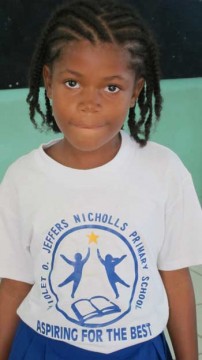 child at local primary school Nevis